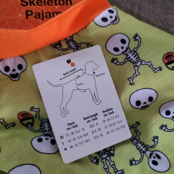 Cat / dog skeleton pajamas size S - Picture 4 of 4